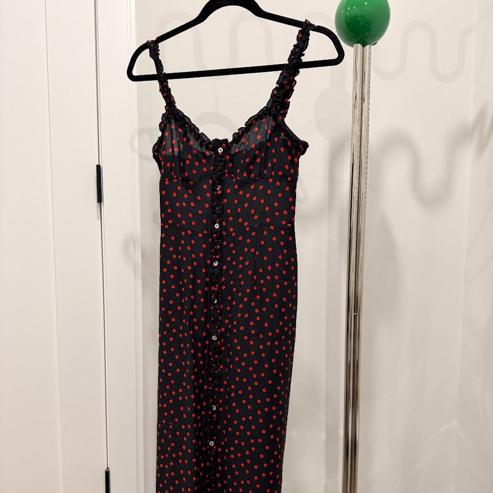 Réalisation Par Silk Midi Length Dress Size S